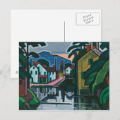 "Old Canal Port" art briefkaart (Voorkant / Achterkant)