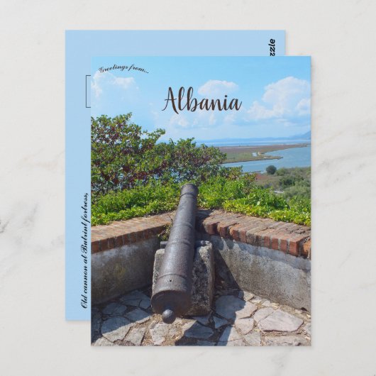 Old Cannon at Butrint Fortress in Albania Briefkaart (Voorkant / Achterkant)