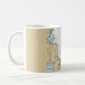 Old Cape Cod Bay Nautical Chart Mug Koffiemok (Links)