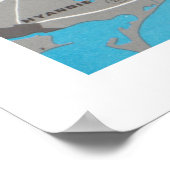 Old Cape Cod National Seashore Kaart (1968) Poster (Hoek)