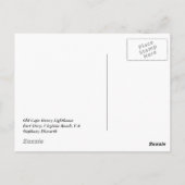 Old Cape Henry Lighthouse Briefkaart (Achterkant)