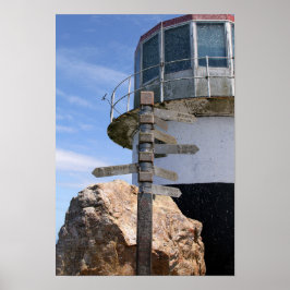 Old Cape Point Lighthouse, Zuid-Afrika Poster