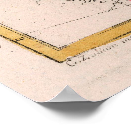 Old Caribbean Map (1785)  West Indies Atlas Poster (Hoek)