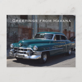 Old Cars Havana Cuba Taxi Briefkaart