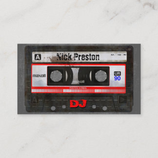 Old Cassette DJ Visitekaartje