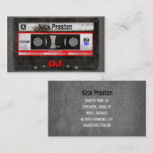 Old Cassette DJ Visitekaartje (Voorkant / Achterkant)