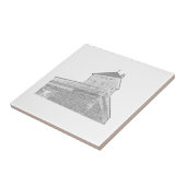 Old Castle Architecture Sketch Tegeltje (Zijkant)