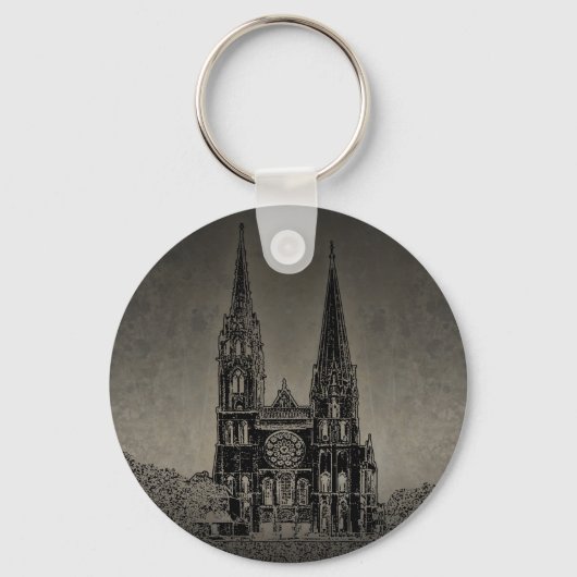 Old Cathedral Sleutelhanger (Voorkant)
