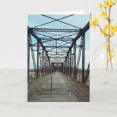 "Old Cedar Avenue Bridge" Wenskaart Beterschap Kaart (Gele Bloem)