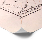 Old Cherbourg France Map (1943)  Normandy Poster (Hoek)