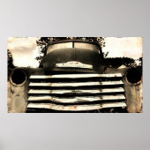 Old Chevy Farming Truck Poster (Voorkant)