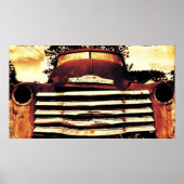 Old Chevy Farming Truck Poster (Voorkant)