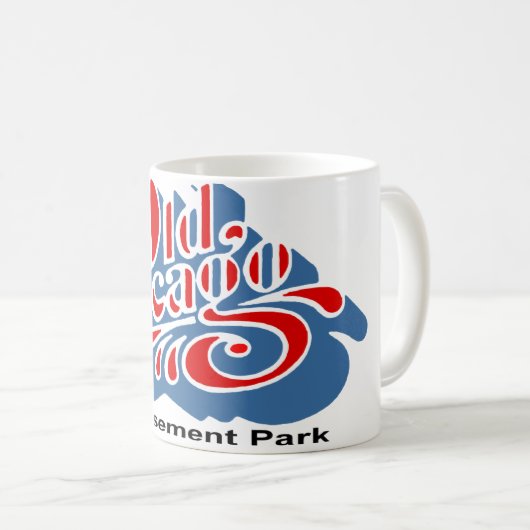 Old Chicago Amusement Park, Bolingbrook, Illinois Koffiemok (Voorkant rechts)