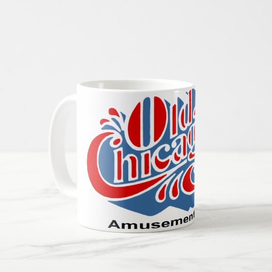 Old Chicago Amusement Park, Bolingbrook, Illinois Koffiemok (Voorkant links)