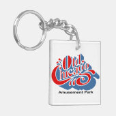 Old Chicago Amusement Park, Bolingbrook, Illinois Sleutelhanger (Voorkant Links)