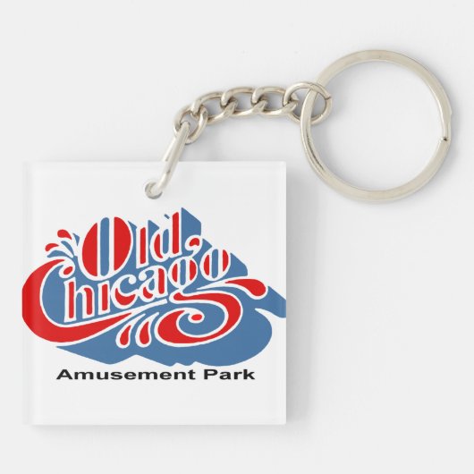 Old Chicago Amusement Park, Bolingbrook, Illinois Sleutelhanger (Achterkant)
