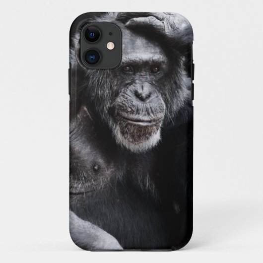 Old Chimpansee iPhone case (Achterkant)