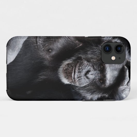 Old Chimpansee iPhone case (Achterkant (horizontaal))