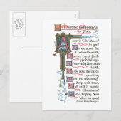 Old Christmas Card Feestdagenkaart (Voorkant / Achterkant)