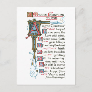 Old Christmas Card Feestdagenkaart