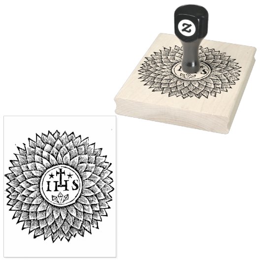 Old Christogram IHS Rubber Stamp Rubberstempel (Gestempeld)