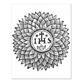 Old Christogram IHS Rubber Stamp Rubberstempel (Afrduk)