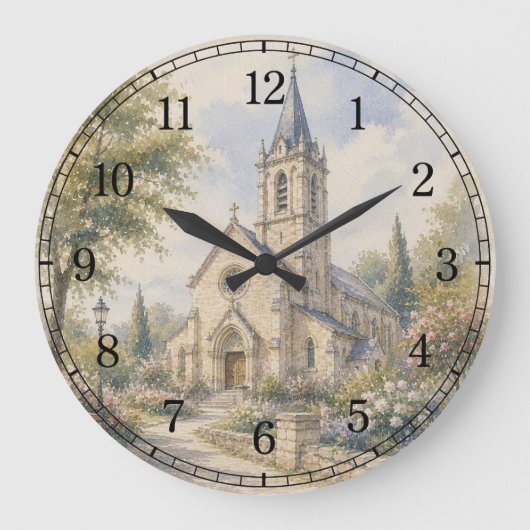Old Church Wall Clock — Historic Landscape Design Grote Klok (Voorkant)