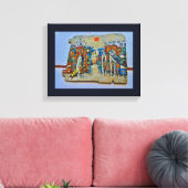 Old City Art Canvas Afdruk (Insitu (Woonkamer))