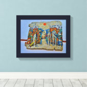 Old City Art Canvas Afdruk (Insitu (Houten vloer))