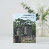 Old City Gates Historic St Augustine FL Briefkaart (Staand voorkant)