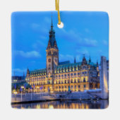 Old City Hall on Rathausmarkt in Hamburg, Duitslan Keramisch Ornament (Voorkant)