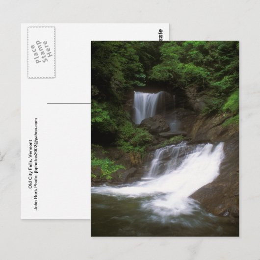 Old City Herfsten Vermont Briefkaart (Voorkant / Achterkant)