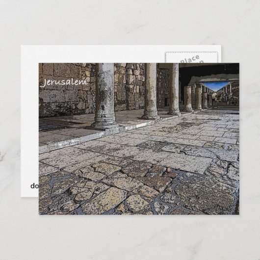 Old city Jerusalem Briefkaart (Voorkant / Achterkant)