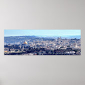 Old City Jerusalem - Uitzicht van Mt. Scopus Poster (Voorkant)