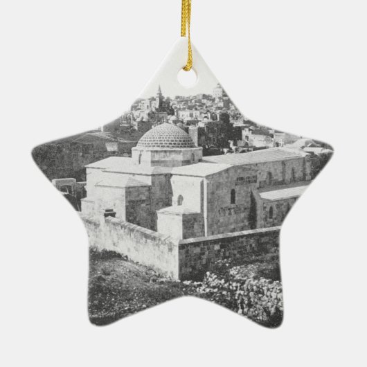 Old City of Jerusalem, ca. 1890 Keramisch Ornament (Achterkant)