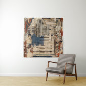 Old city of Lisbon with view tower and church ruin Wandkleed (In Situ (horizontaal))