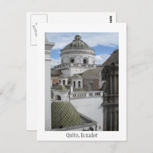 Old City Quito Ecuador Card Briefkaart (Voorkant / Achterkant)