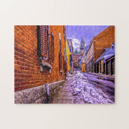 Old City Streets Quebec. Legpuzzel (Horizontaal)
