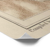 Old Clear Lake California Map (1887)  Bass Poster (Hoek)