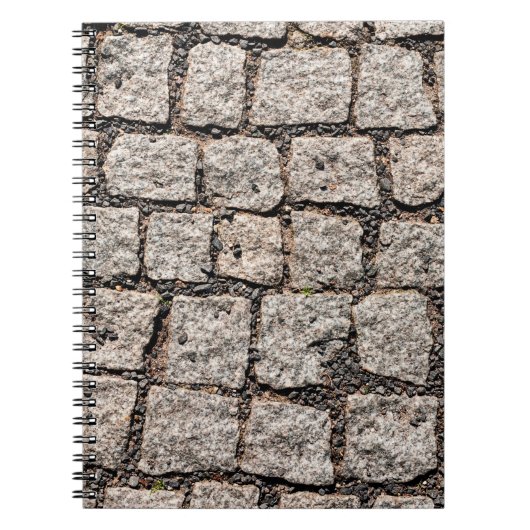 Old cobble stone pattern at the streetabstract, an notitieboek (Voorkant)