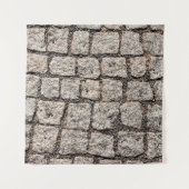 Old cobble stone pattern at the streetabstract, an wandkleed (Voorkant)