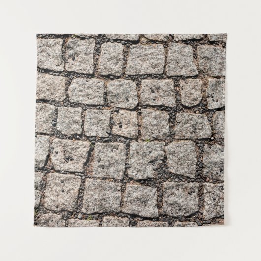 Old cobble stone pattern at the streetabstract, an wandkleed (Voorkant)