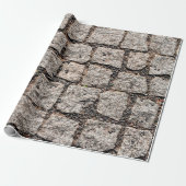 Old cobble stone pattern at the streetabstract,anc cadeaupapier (Uitgerold)