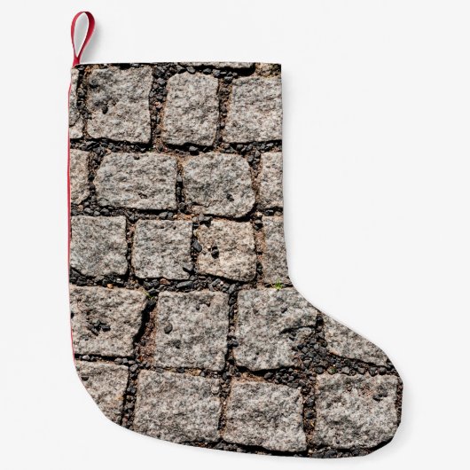 Old cobble stone pattern at the streetabstract,anc kleine kerstsok (Voorkant)
