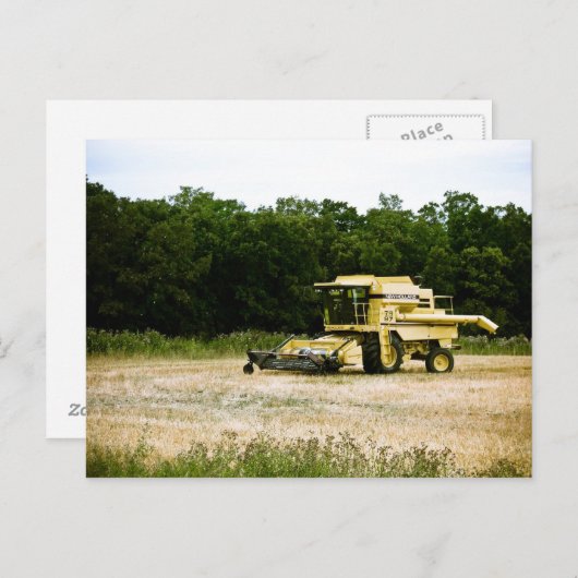 Old Combine 01 Briefkaart (Voorkant / Achterkant)