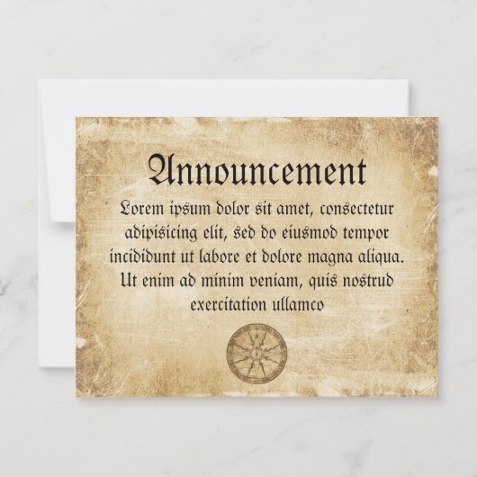 Old Compass Roos Aankondiging (Achterkant)