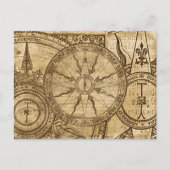Old Compass Roos Briefkaart (Voorkant)