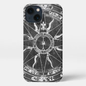 Old Compass Roos iPhone Hoesje (Achterkant)