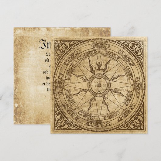 Old Compass Roos Kaart (Voorkant / Achterkant)