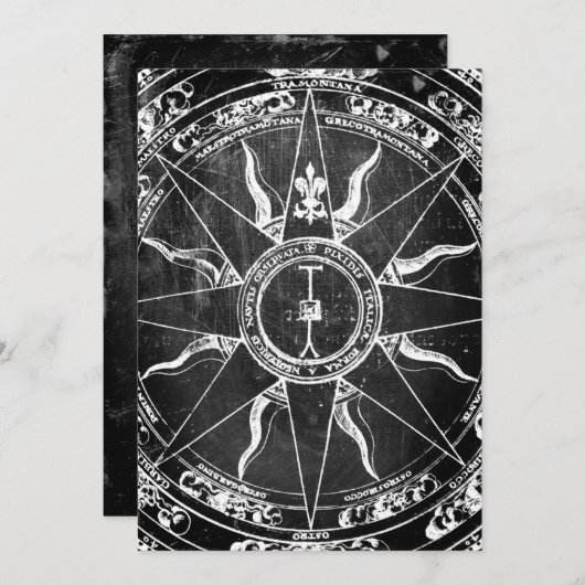 Old Compass Roos Kaart (Voorkant / Achterkant)